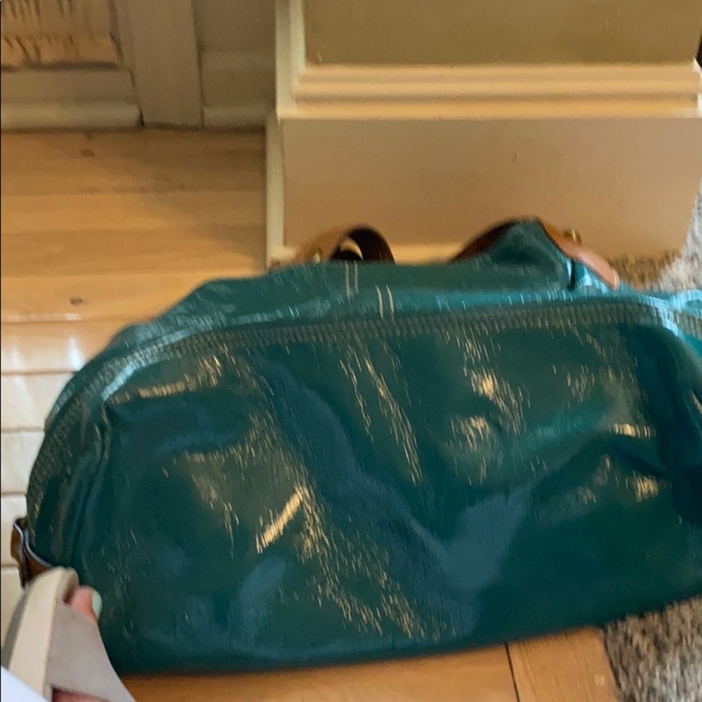 Nine West Turquoise handbag in VGC Brown Straps